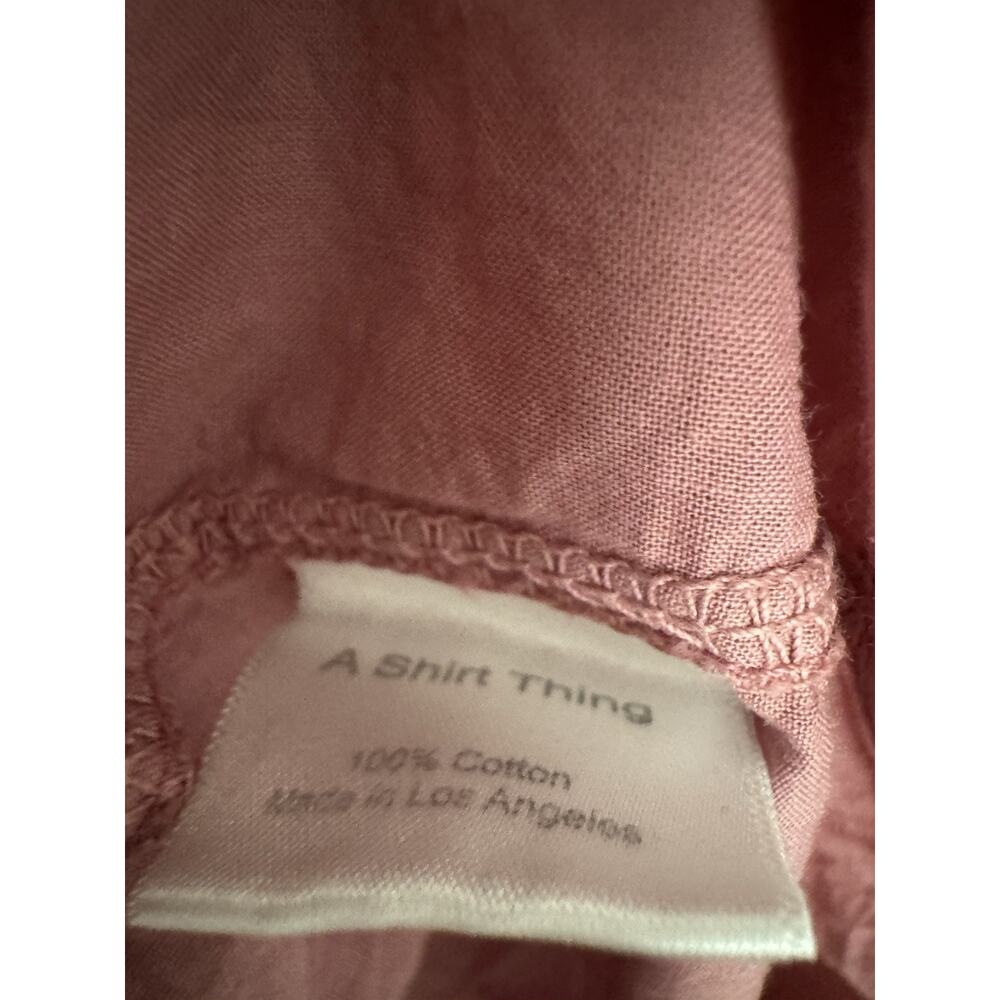 A Shirt Thing Penelope Popover Ruffle Neck Blouse Size L - Picture 3 of 4